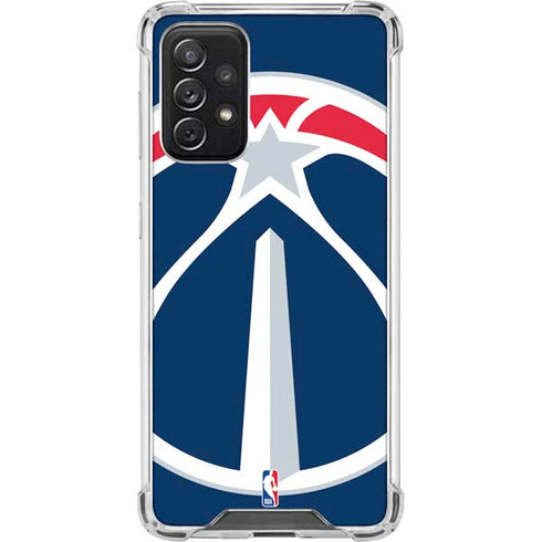 NBA Washington Wizards Large Logo Galaxy A72 5G Clear Case